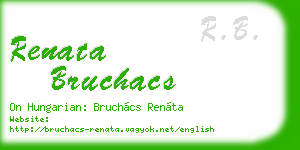 renata bruchacs business card