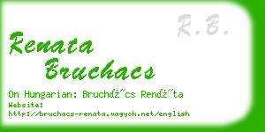 renata bruchacs business card